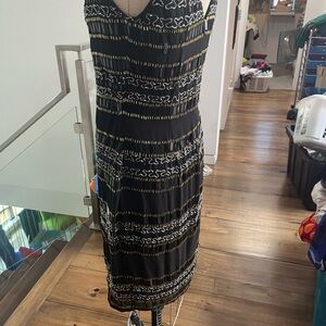 brian bailey fully beaded dress size 8